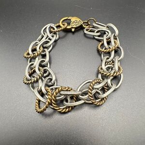 Mixed Metals Chain bracelet, NEW, Hand made
